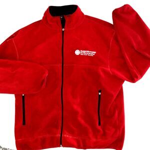 Port Authority Full Zip Red Jacket HARRIS METHODIST FORT WORTH HOSPITAL XL